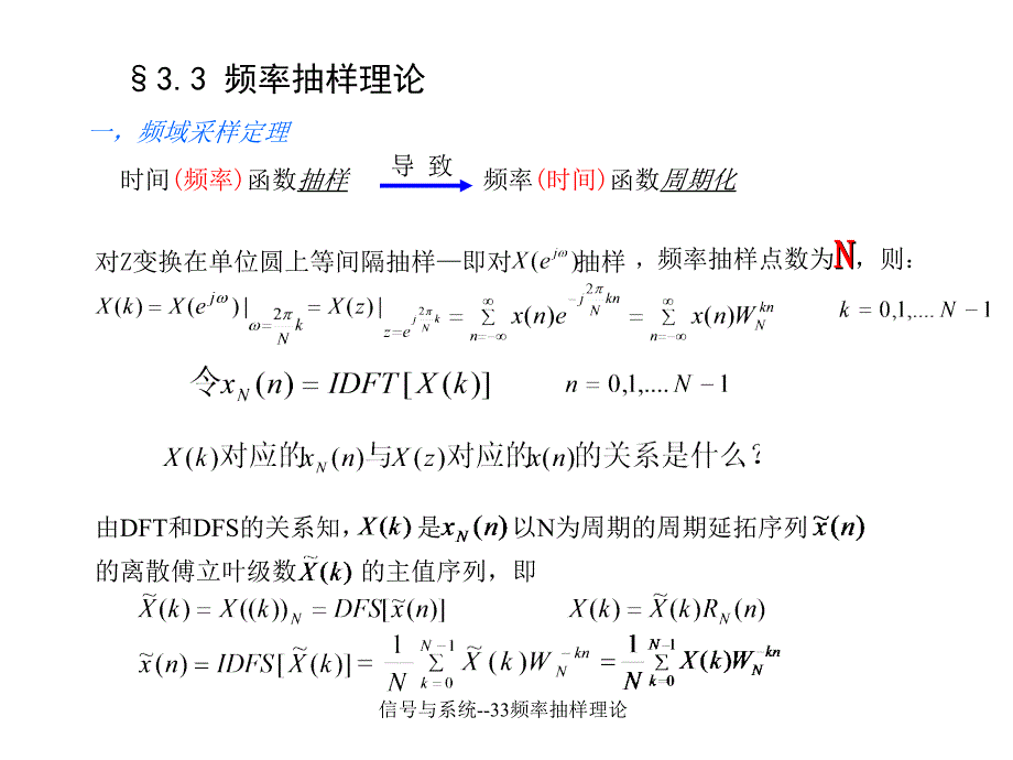 信号与系统33频率抽样理论课件_第1页