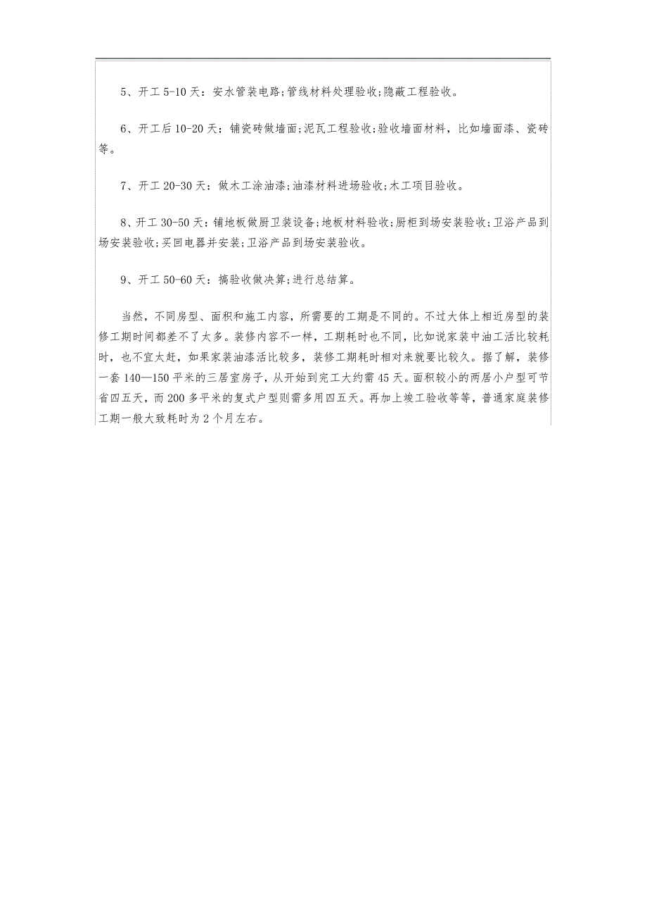 房屋装修工期到底要多久-工期时间如何计算_第3页