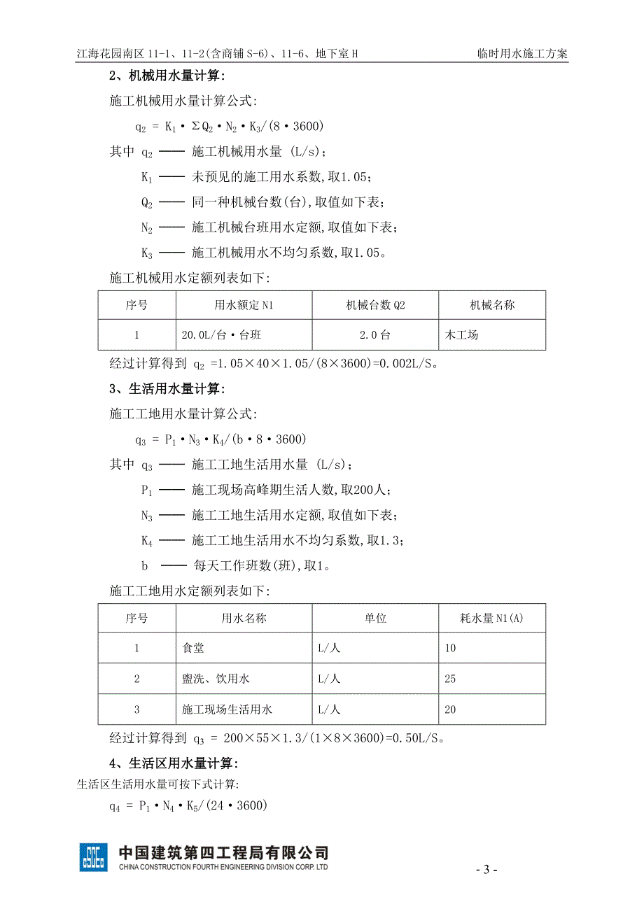 22层住宅临时用水施工方案范本（11页）_第4页