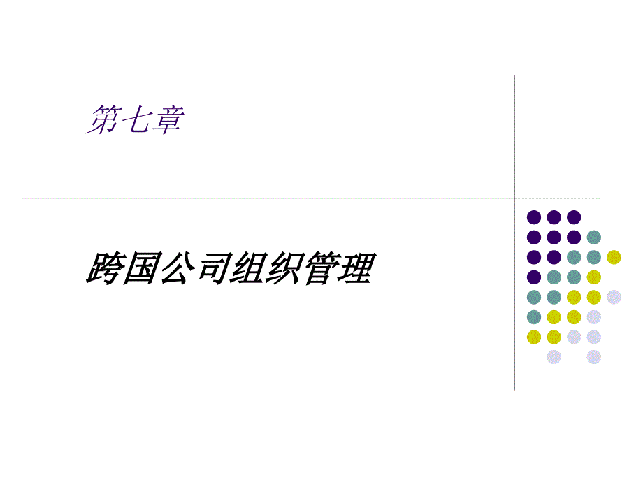 第七章跨国公司组织管理案例课件_第1页