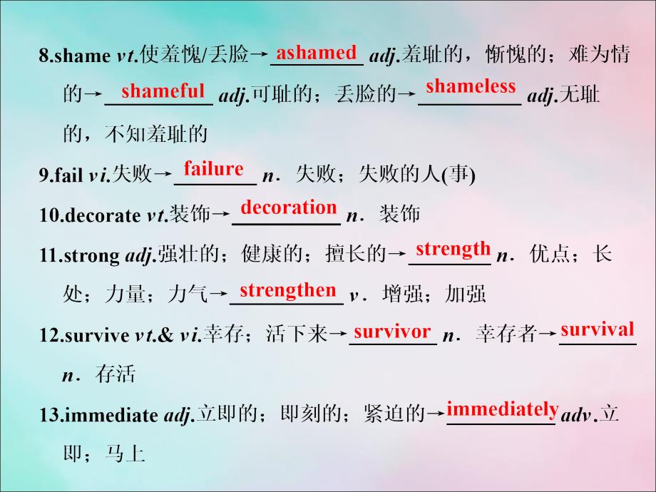 2020版高考英语一轮复习 Unit 5 Gaining Confidence课件 重庆大学版必修1_第5页