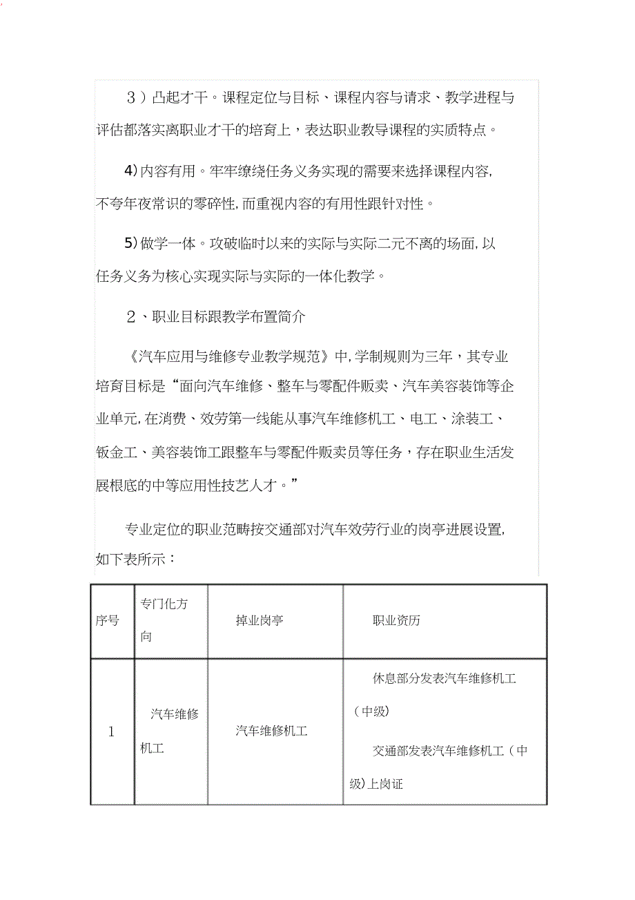 汽车运用与维修专业调研报告_第5页