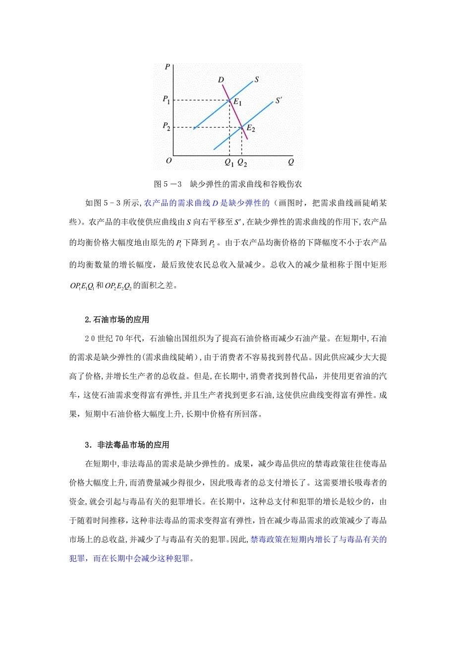 曼昆《经济学原理(微观经济学分册)》(第6版)笔记(第5章--弹性及其应用)_第5页