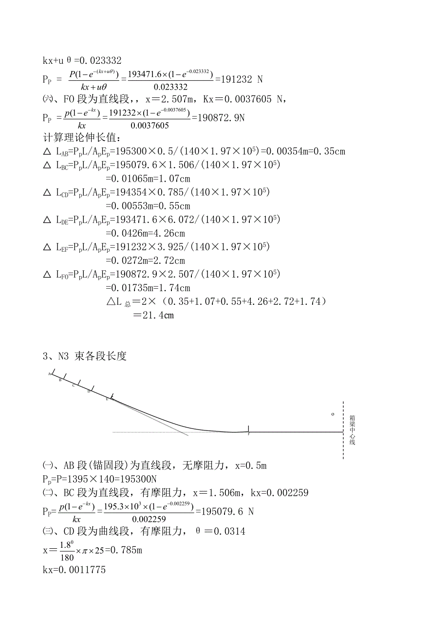 30米后张法箱梁钢绞线张拉计算书(中跨梁).doc_第4页