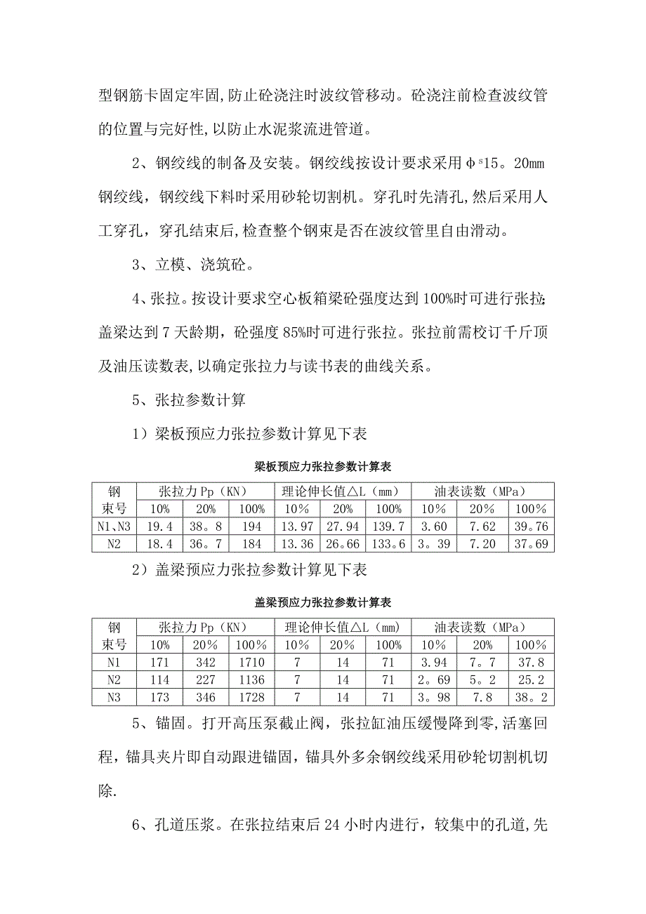 后张法预应力梁张拉施工方案正式版_第3页