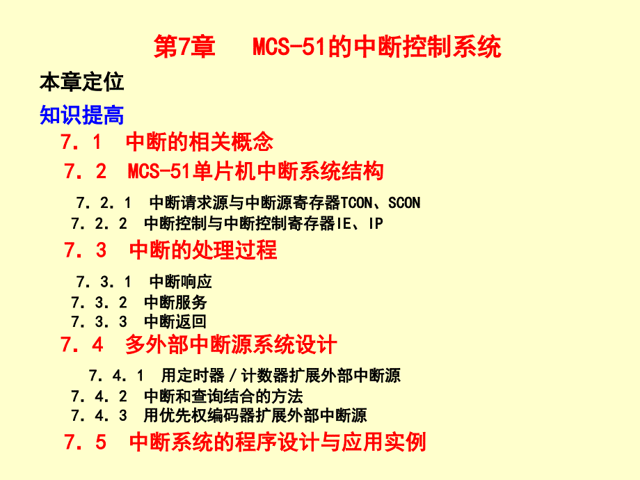 第7章 MCS51的中断控制系统_第1页