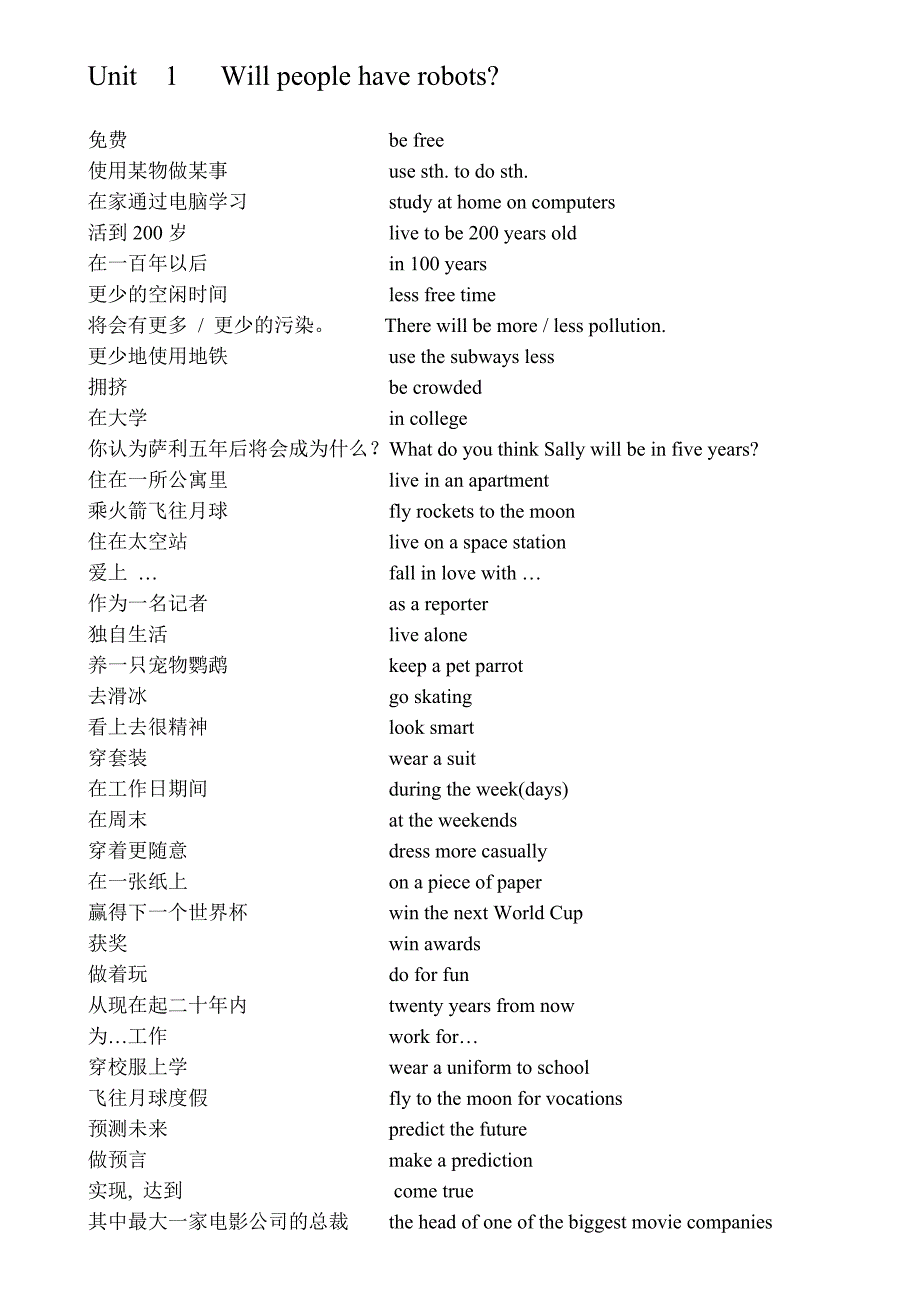 八年级下英语词组、短语归纳_第1页