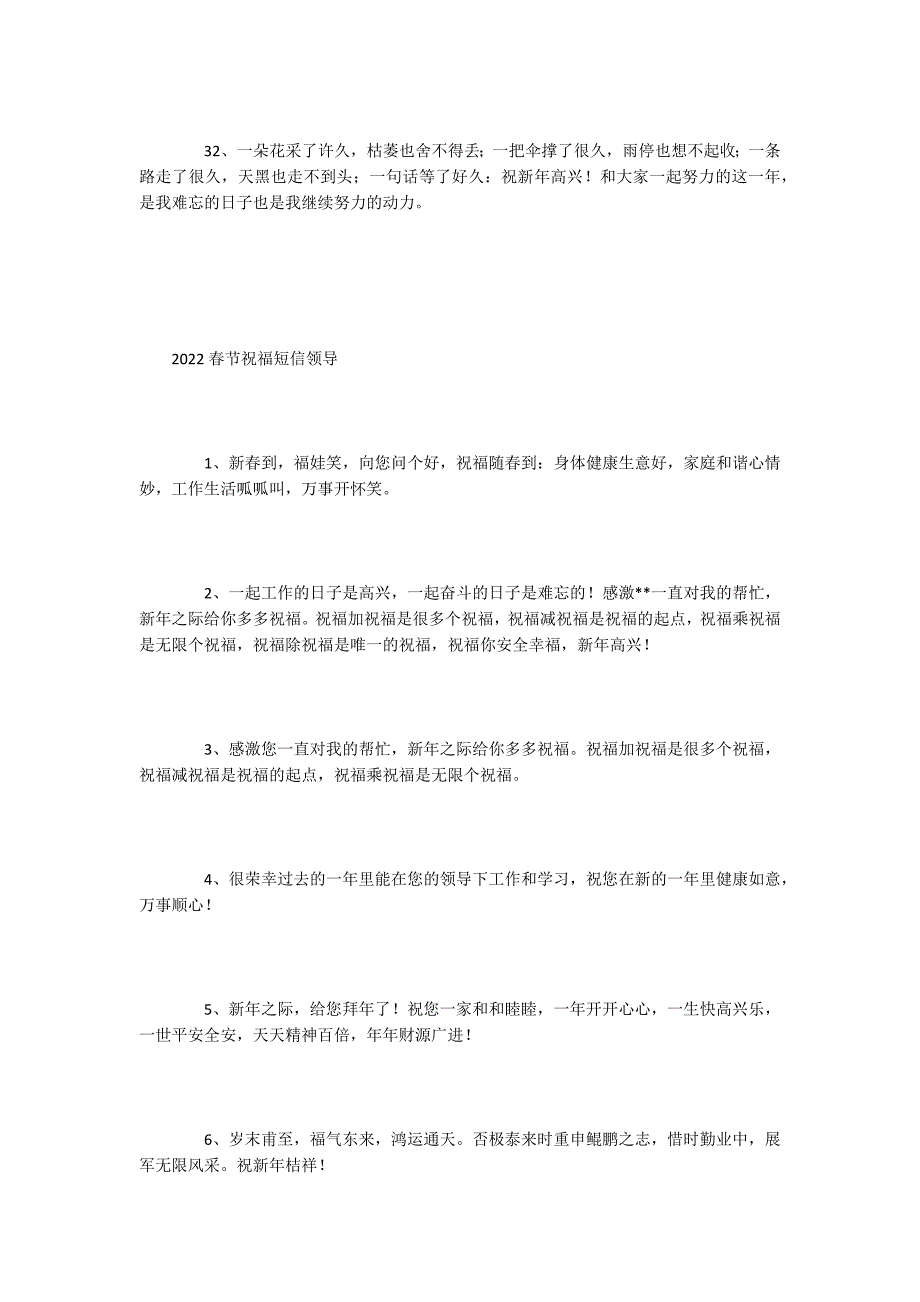 2022春节给领导的短信祝福语大全_第5页