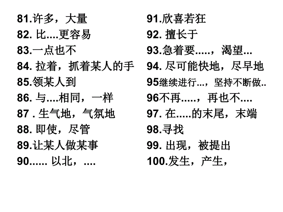 中职英语基础模块词组_第5页