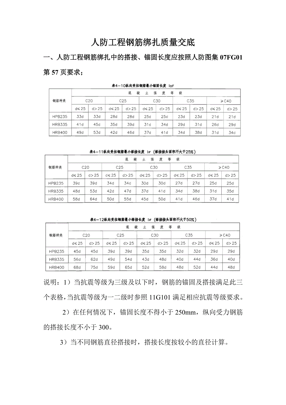 人防工程钢筋交底_第1页