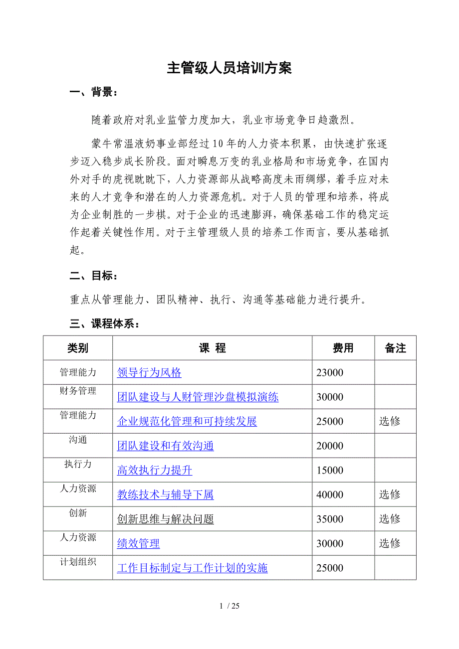 主管级人员培训方案_第1页