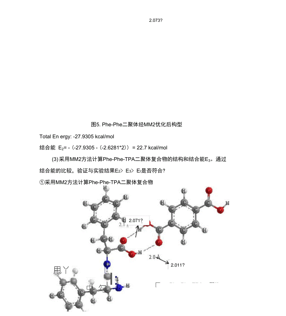 分子模拟实验实验报告氢键络合物_第4页