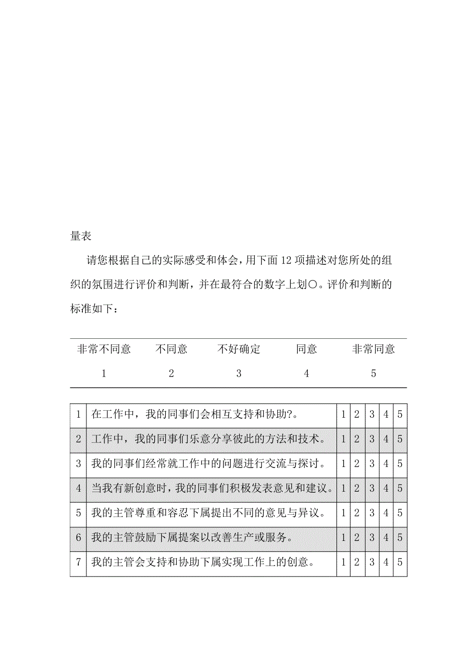 创新氛围量表(刘云等,2009)_第2页