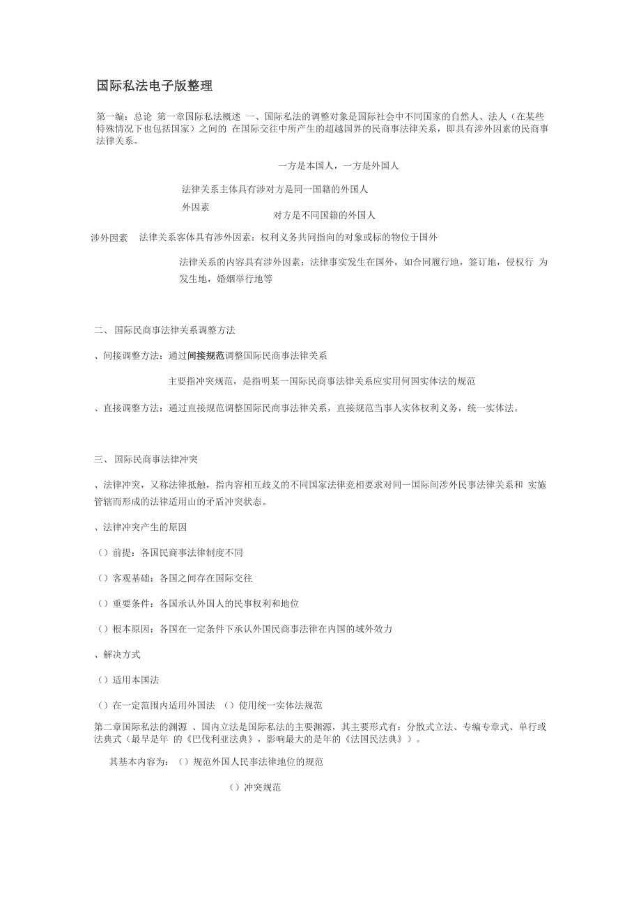 国际私法 电子版整理_第1页