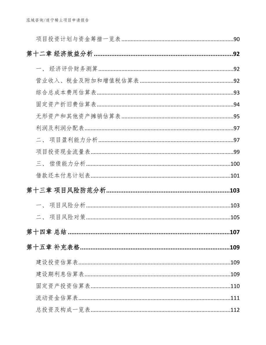 遂宁稀土项目申请报告模板范本_第5页