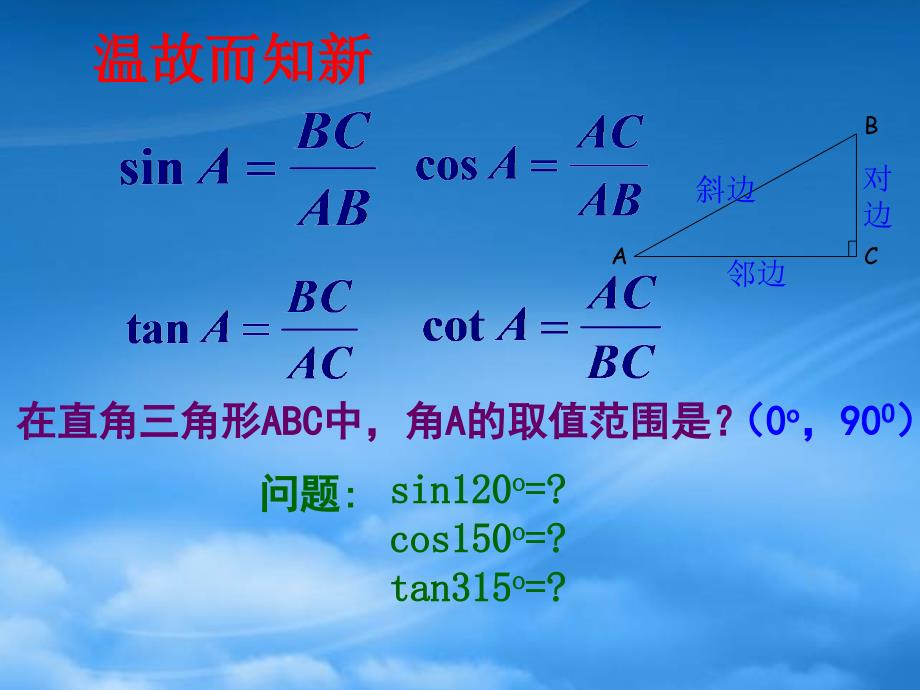 高一数学任意角的三角函数课件3人教_第3页