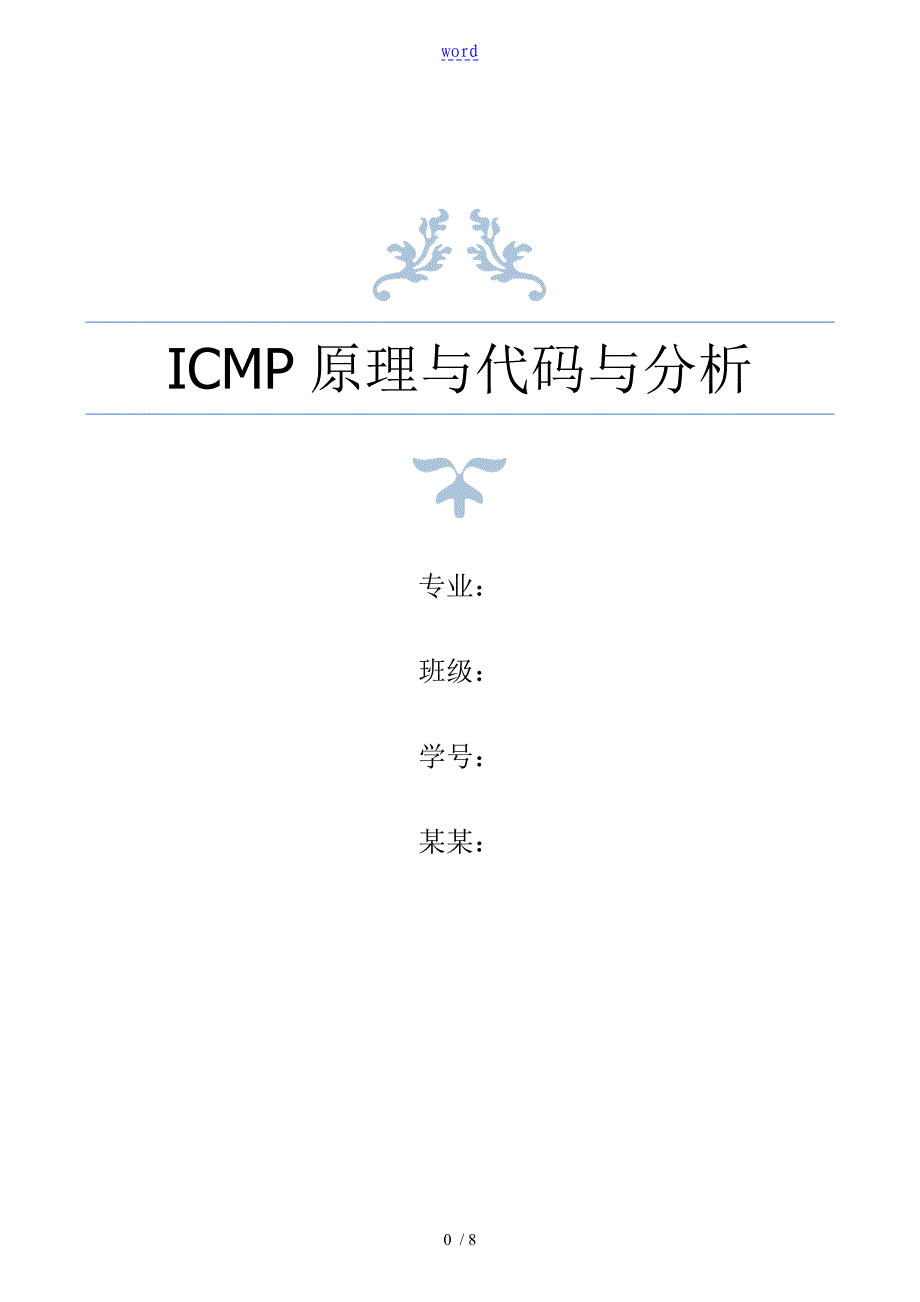 编程实现发送ICMP协议详情大数据包_第1页