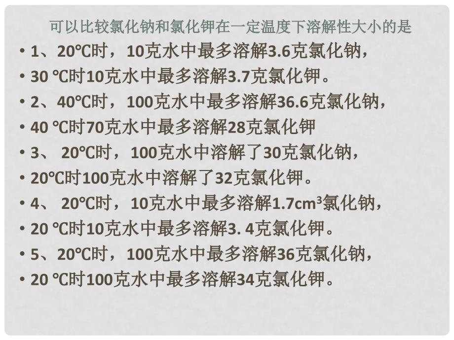 辽宁省丹东七中九年级化学下册《溶解度》课件 新人教版_第2页