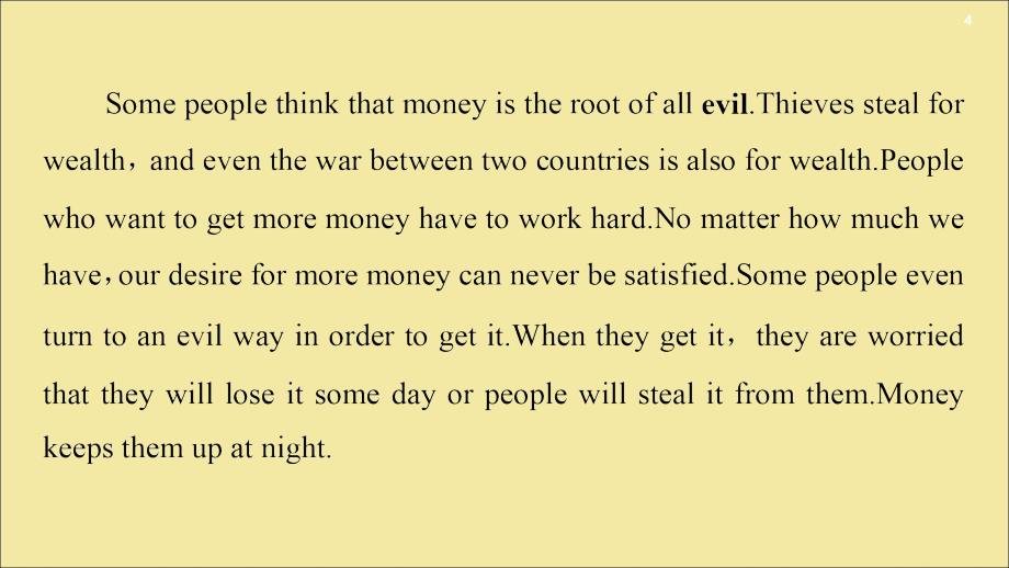 2019-2020学年高中英语 Unit 10 Money Section Ⅰ Reading（Ⅰ）（Warm-up &amp;amp; Lesson 1）课件 北师大版必修4_第4页