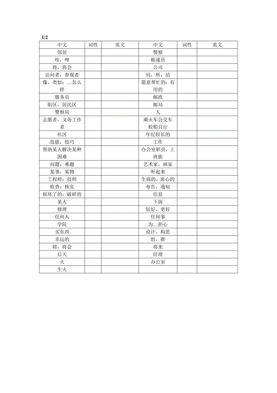 译林牛津英语7年级下册单词默写完美打印表_第2页