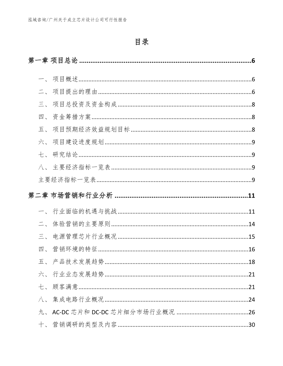 广州关于成立芯片设计公司可行性报告_第1页