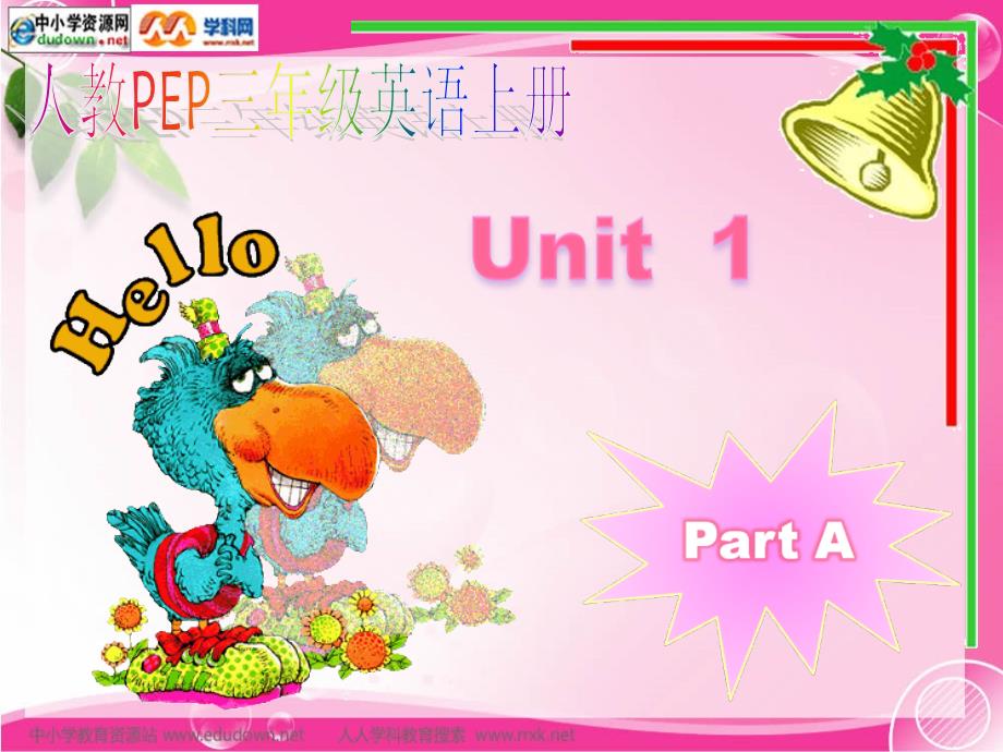 人教PEP版英语三上Unit1HellopartA课件之一_第1页