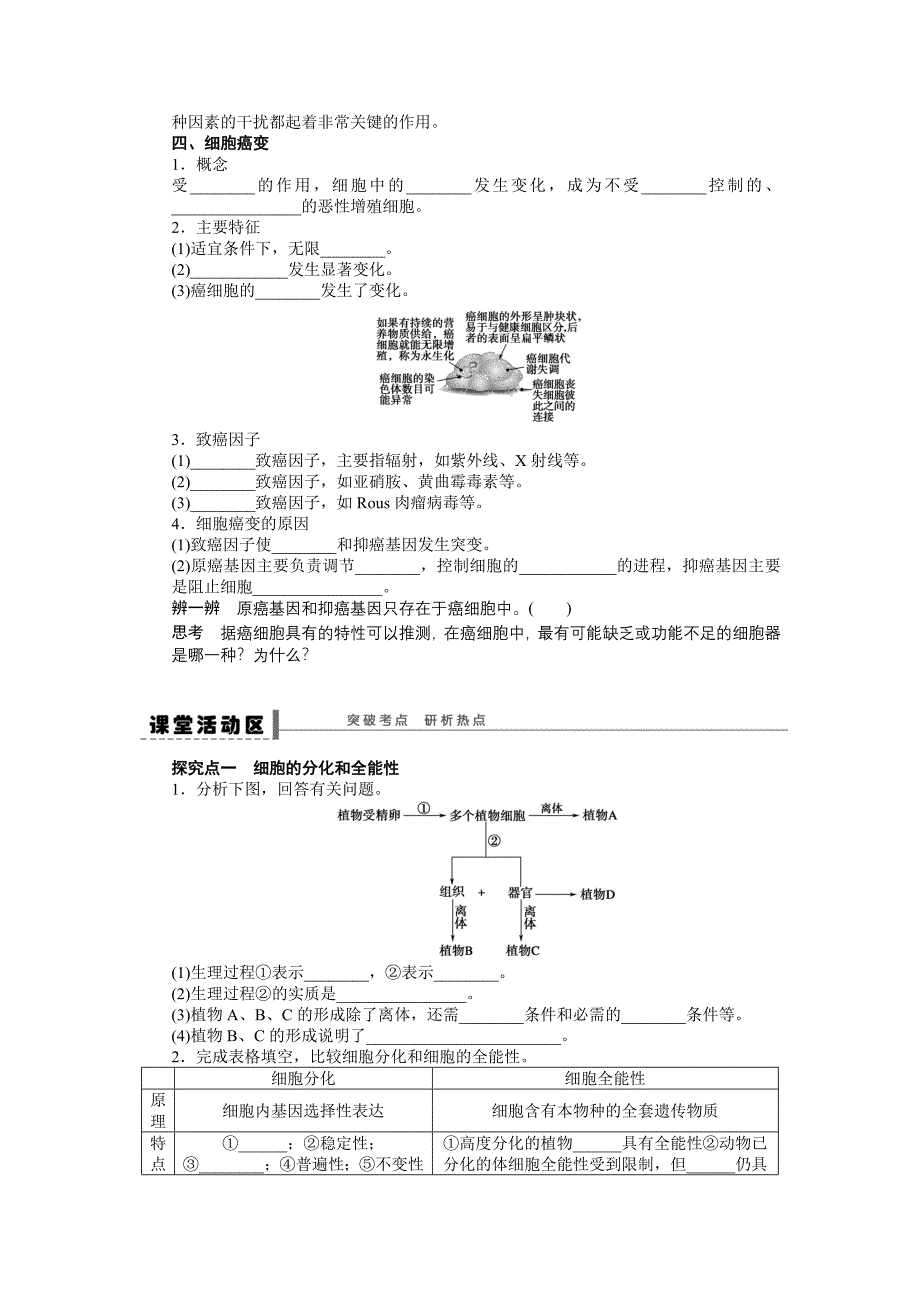 第四单元学案16细胞的分化_第2页