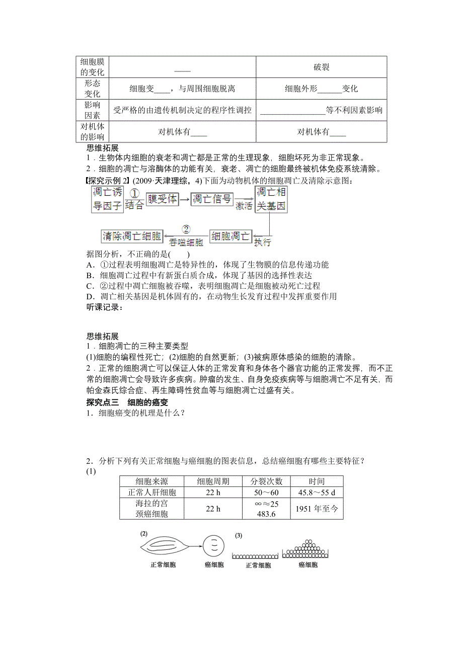 第四单元学案16细胞的分化_第4页