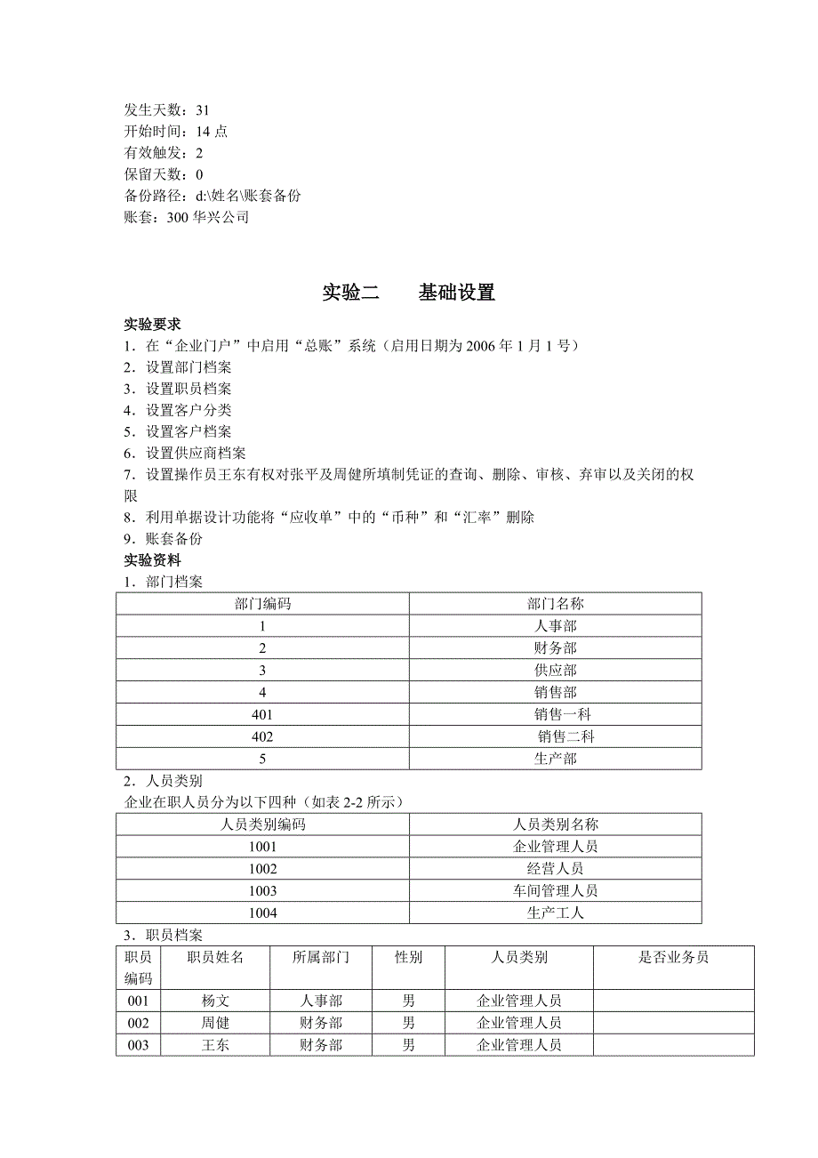 用友账务报表系统实验资料讲课用_第2页