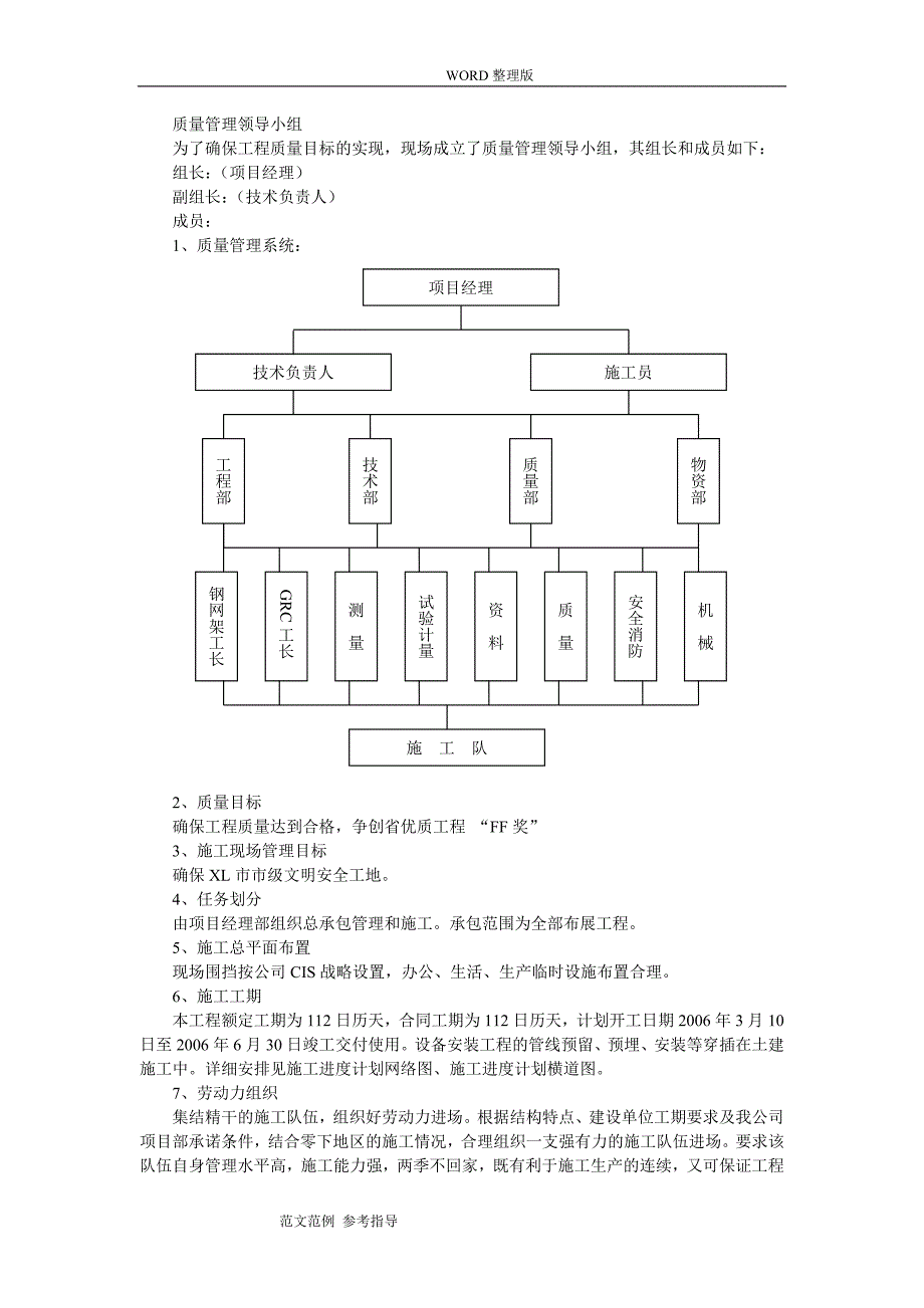 博物馆陈列布展工程的施工组织方案_第4页