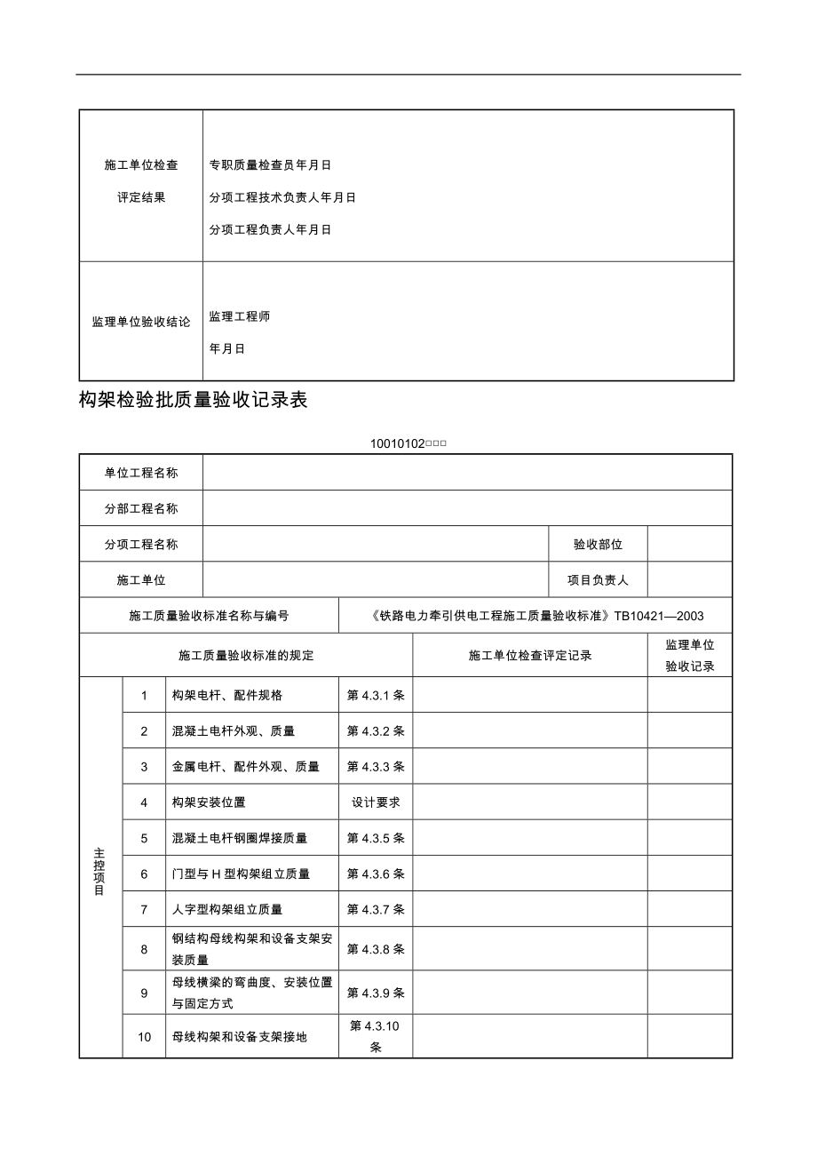 铁路电力牵引供电工程施工质量验收标准TB10421—xx_第2页