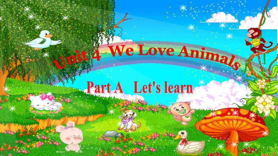 PEP小学英语三年级上册Unit 4 We Love Animals课件 1_第1页