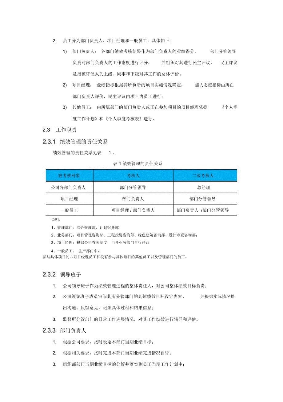 某工程咨询公司全套绩效管理制度_第5页