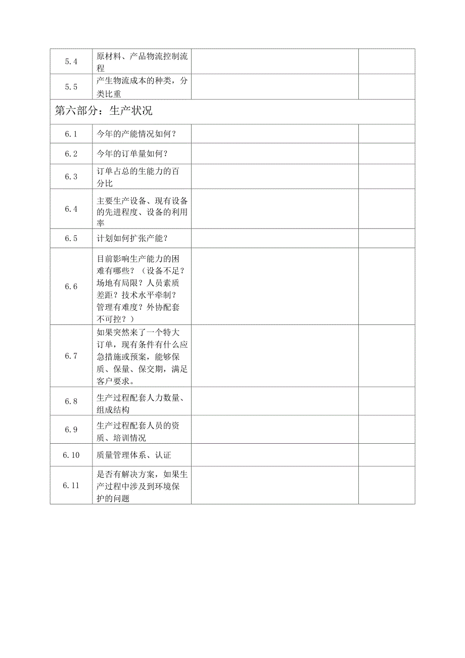 合作伙伴考察基本情况登记表_第4页