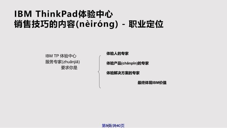 IBM的体验式销售培训实用教案_第5页
