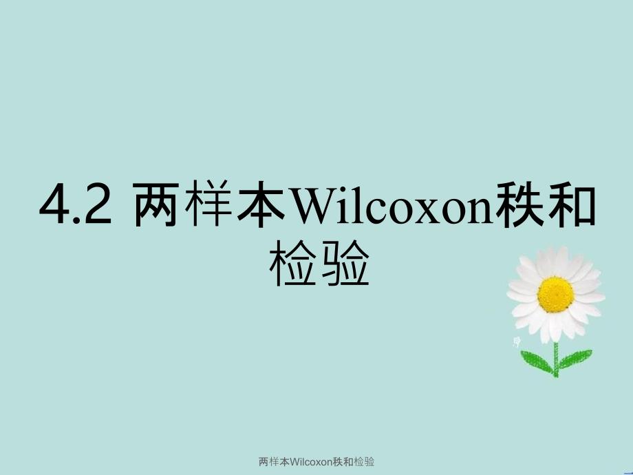 两样本Wilcoxon秩和检验_第1页