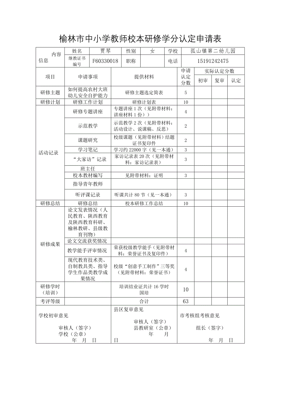 贾琴学分认定表0k1(2)_第1页