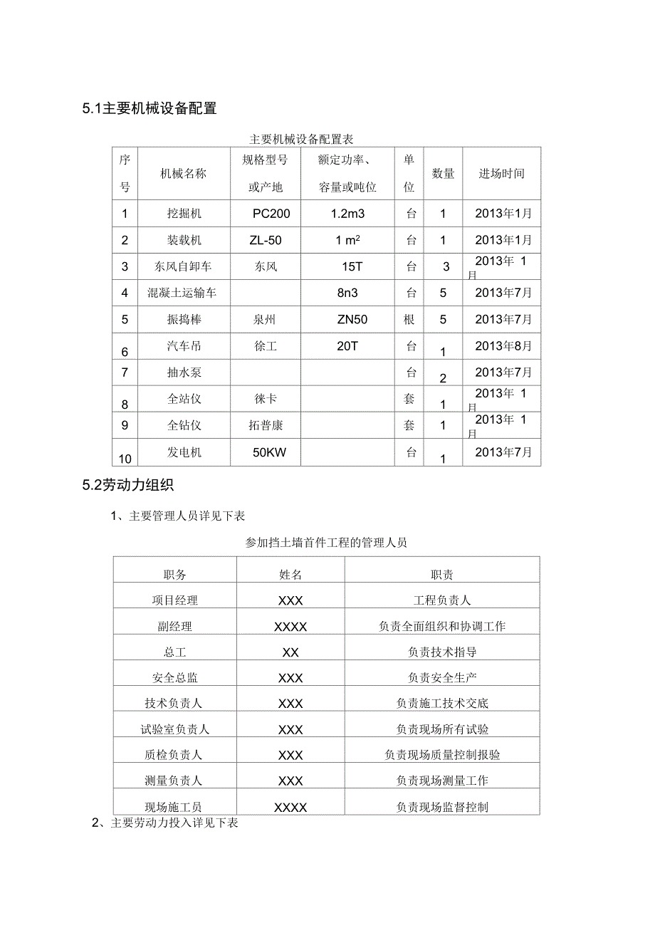 (完整word版)挡土墙首件工程施工方案(word文档良心出品)_第4页