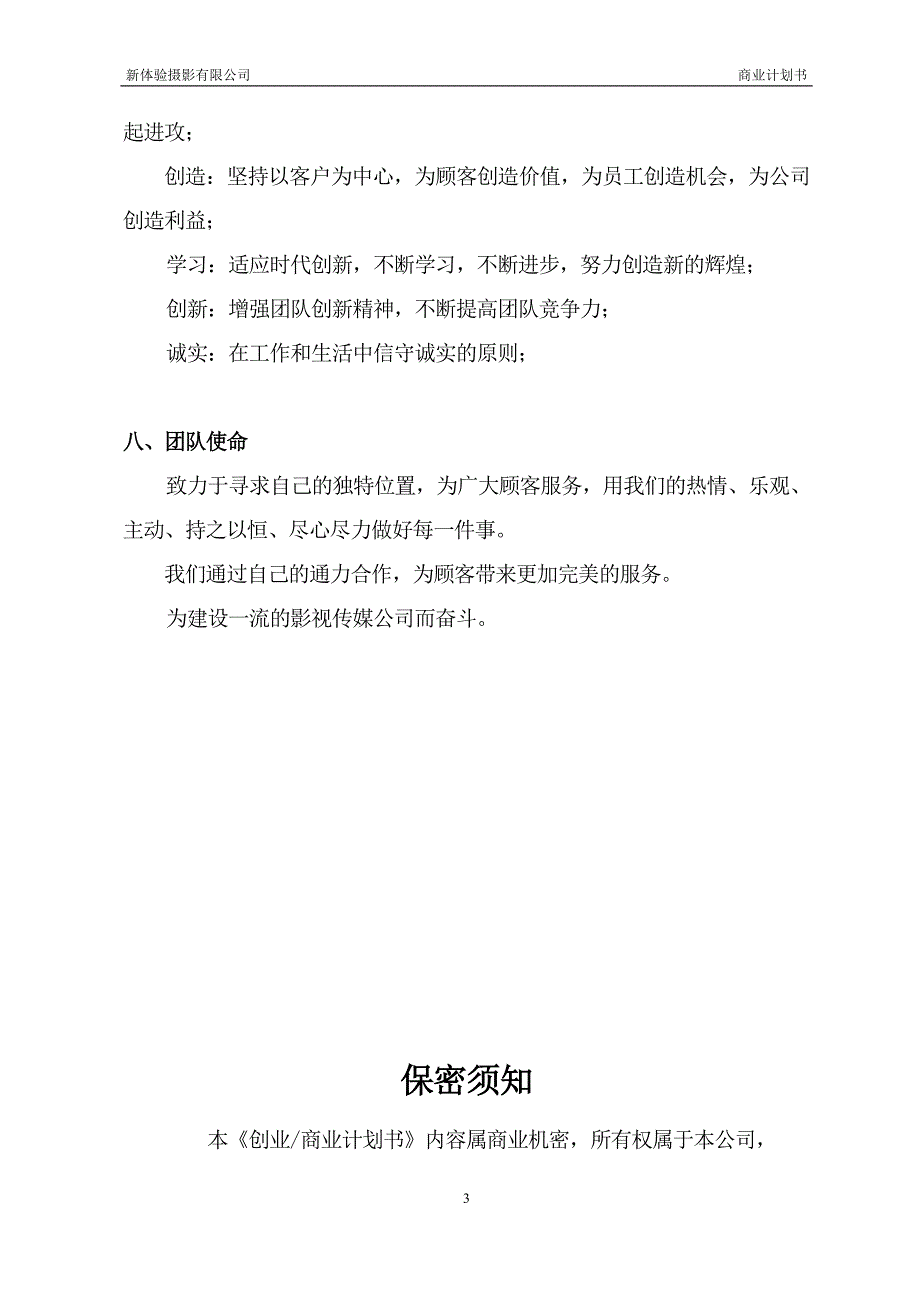 新体验摄影有限公司商业计划书DOC.doc_第3页