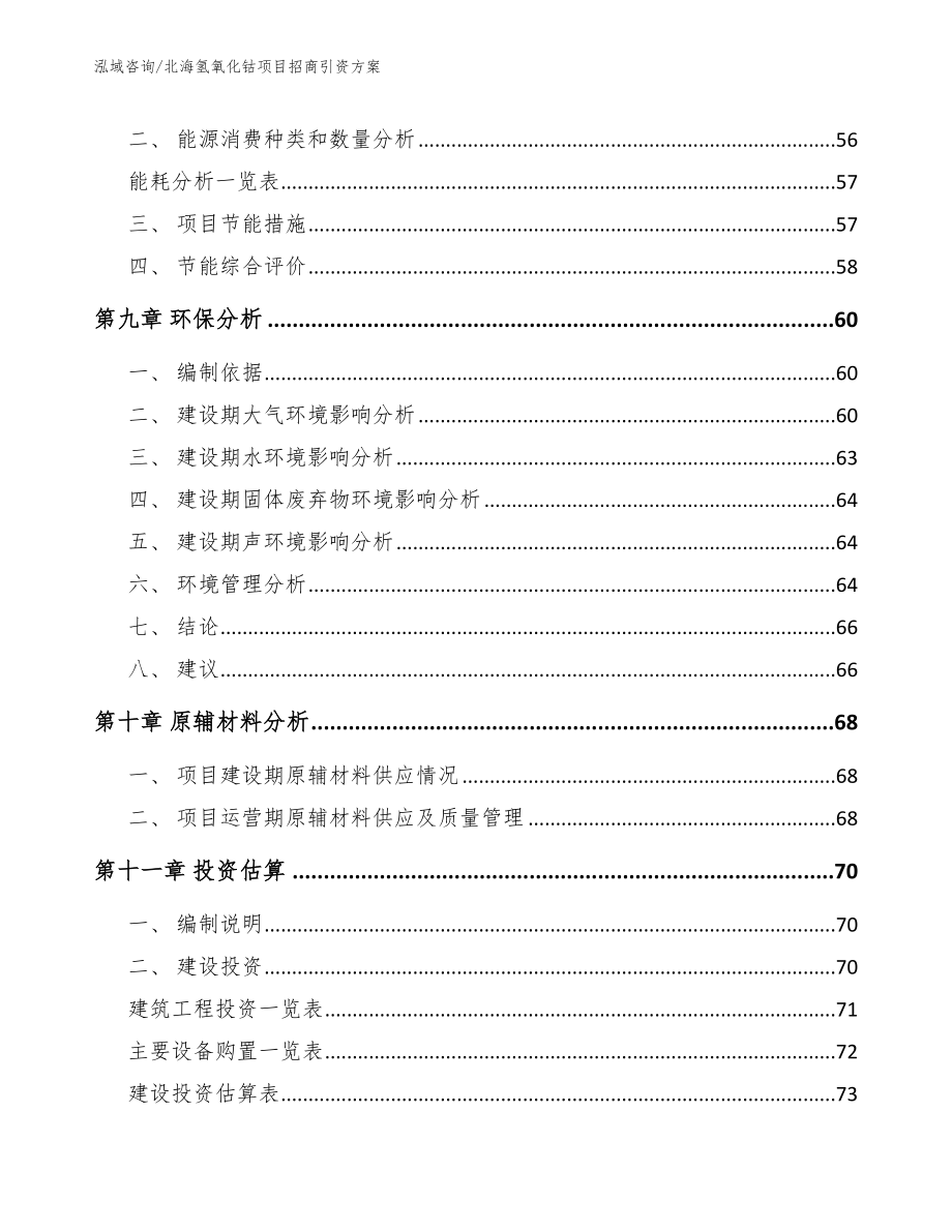 北海氢氧化钴项目招商引资方案_第3页