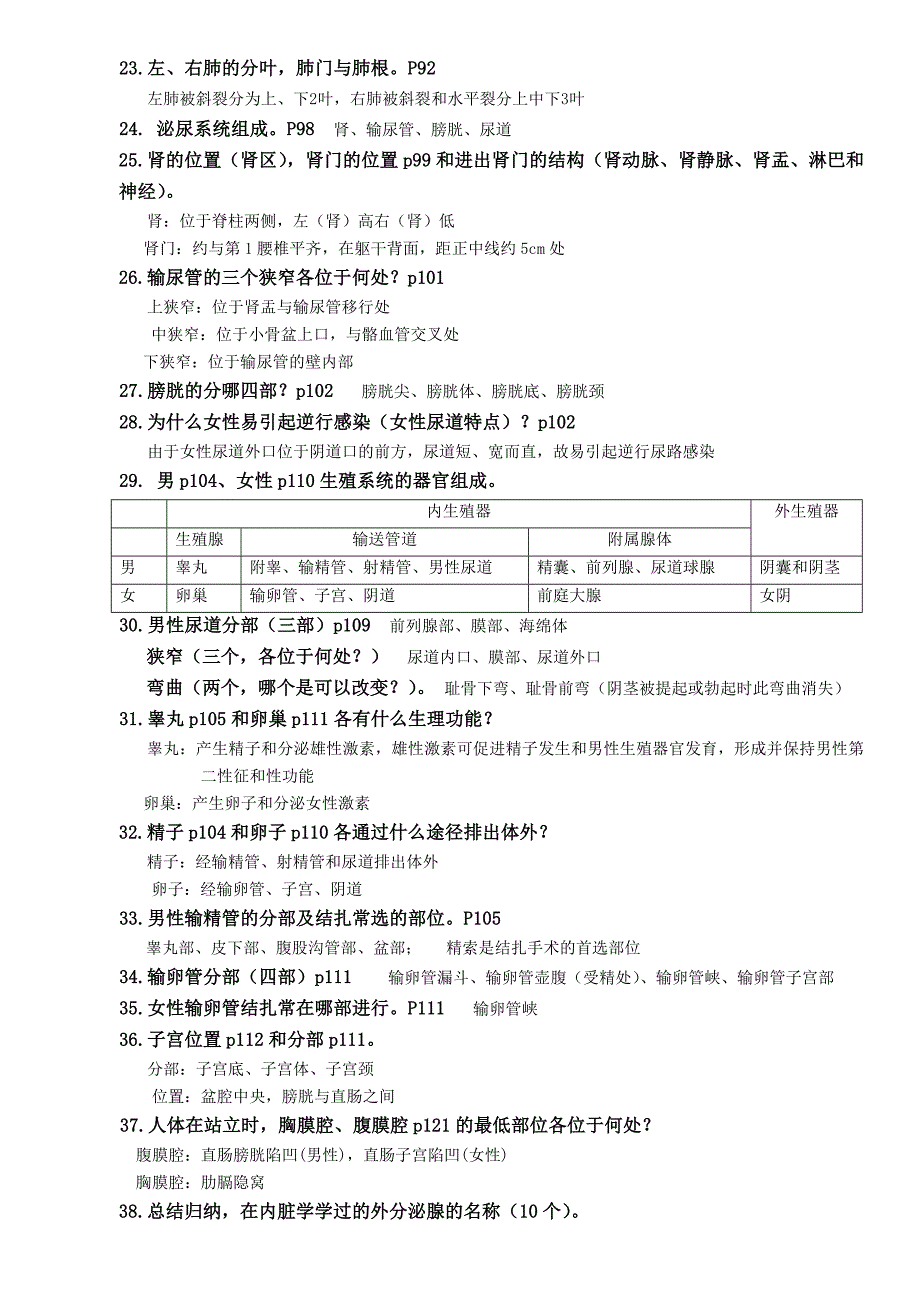 系统解剖学重点考点及答案_第3页