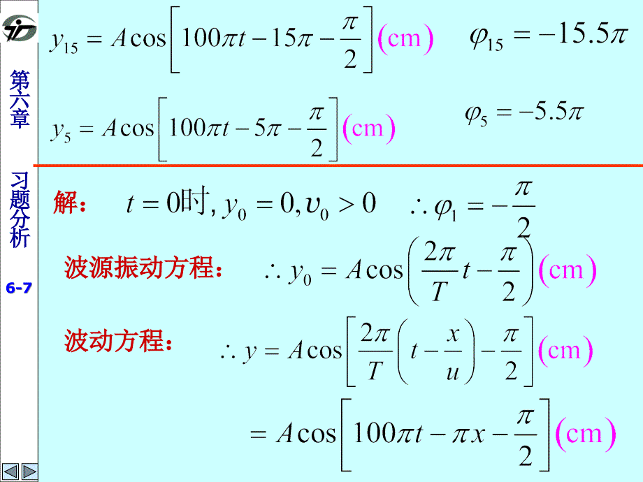 大学物理学教程第二马文蔚练习册答案6第六章机械波_第3页