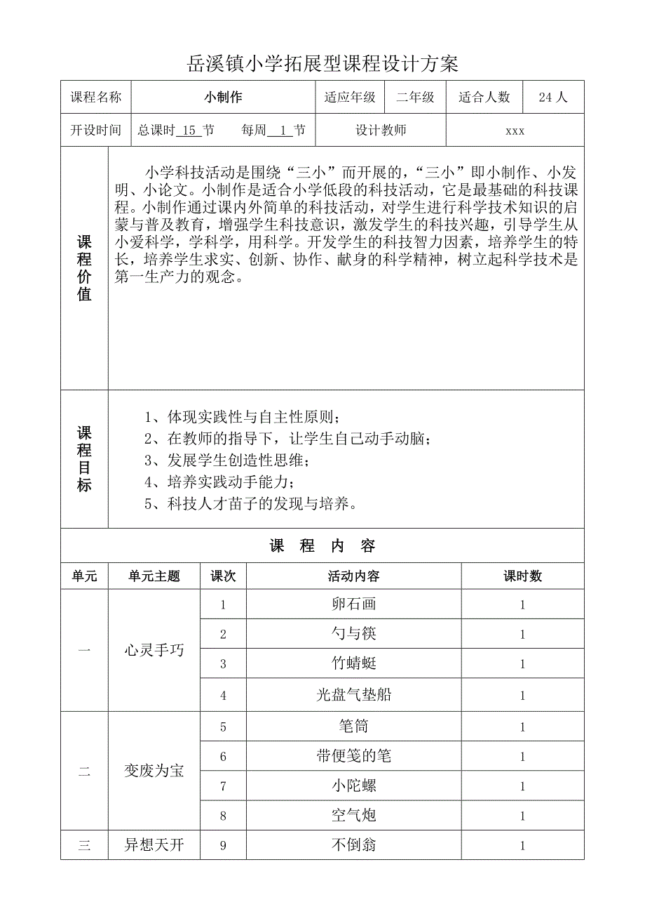 拓展型课程设计表_第3页