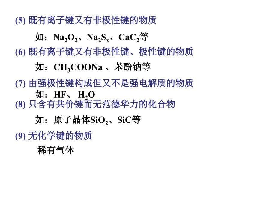 四川省大英县育才中学高三化学 微粒间作用与物质的性质复习课件_第5页