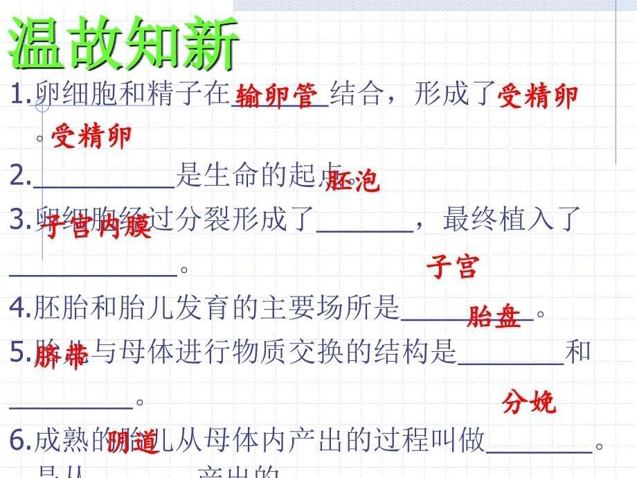 七年级下册生物期中复习_第5页