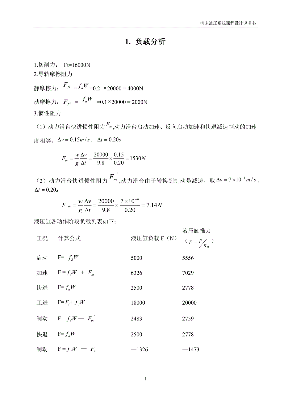 卧式钻床动力滑台液压系统设计说明书_第2页