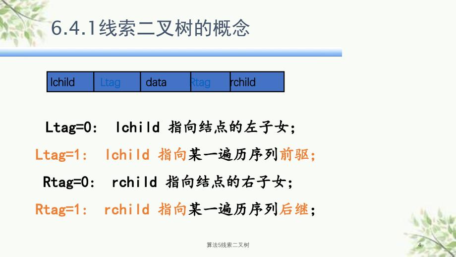 算法5线索二叉树课件_第4页