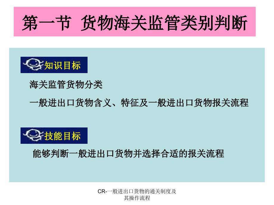 海关监管货物报关一般进出口货物的通关制度及其操作流程_第3页