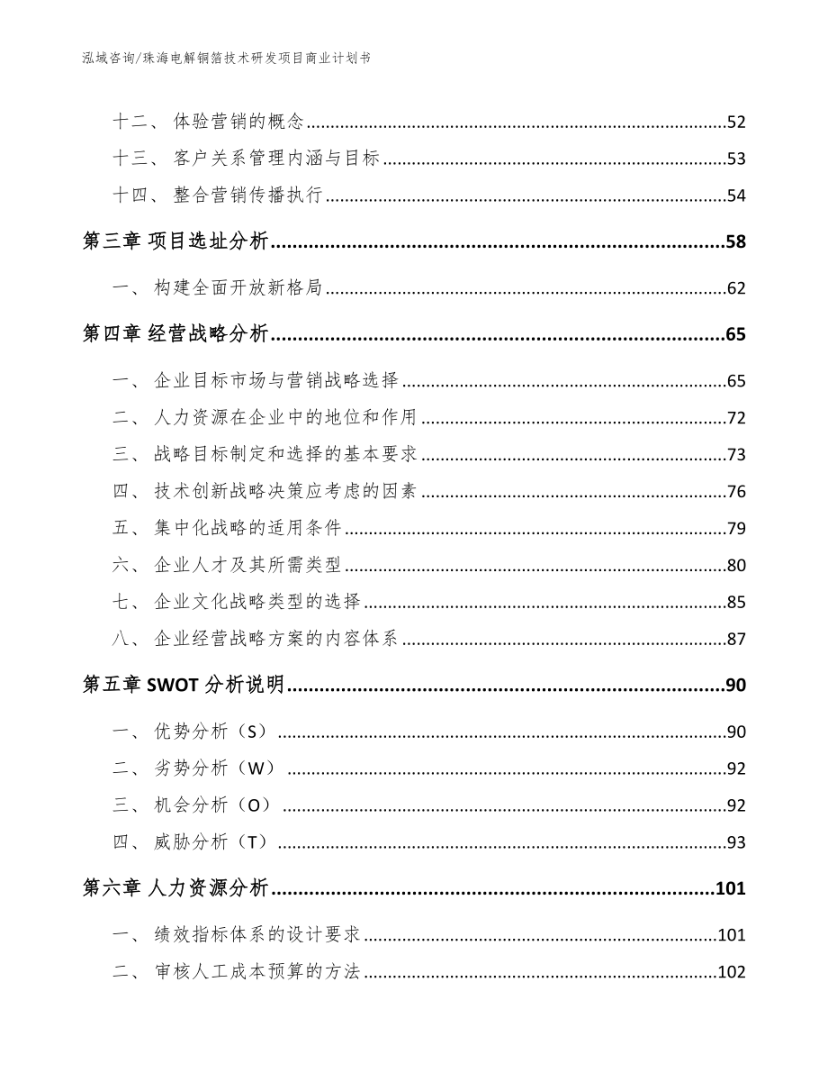 珠海电解铜箔技术研发项目商业计划书_第3页