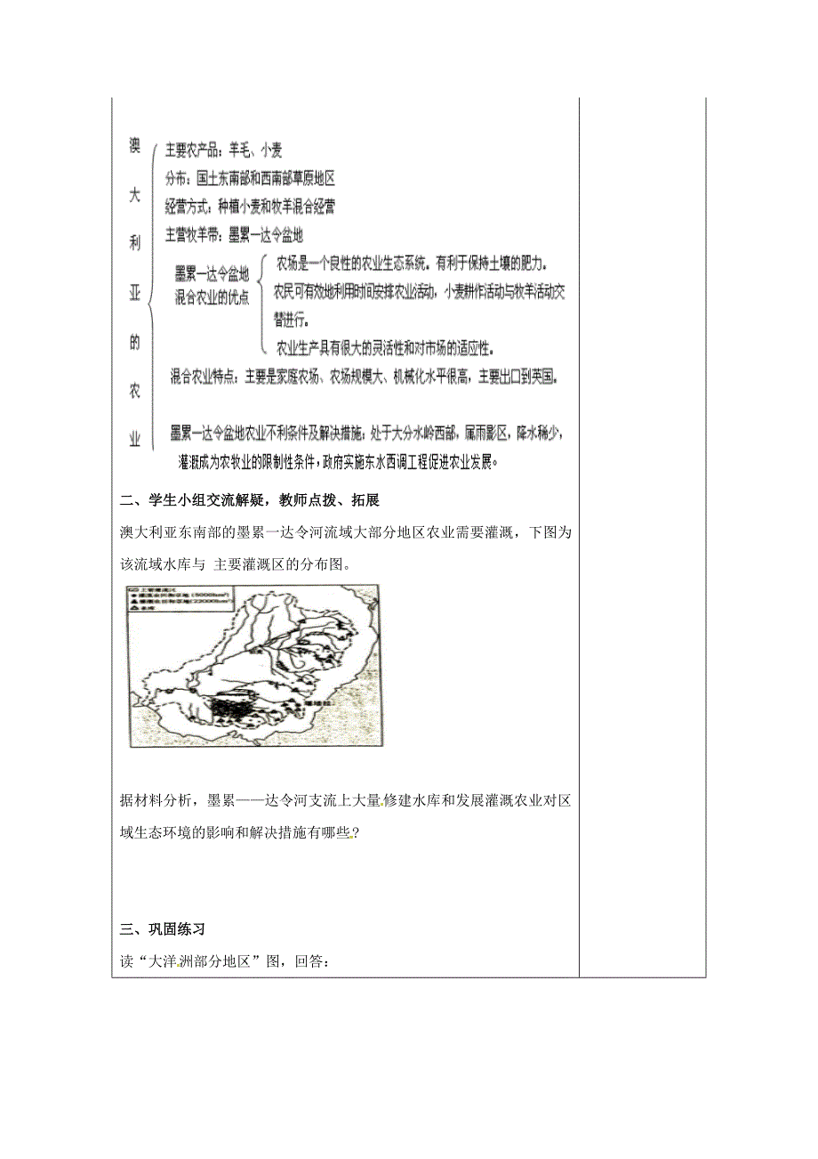 吉林省伊通满族自治县高中地理世界地理第七章大洋洲澳大利亚学案新人教版必修2_第3页